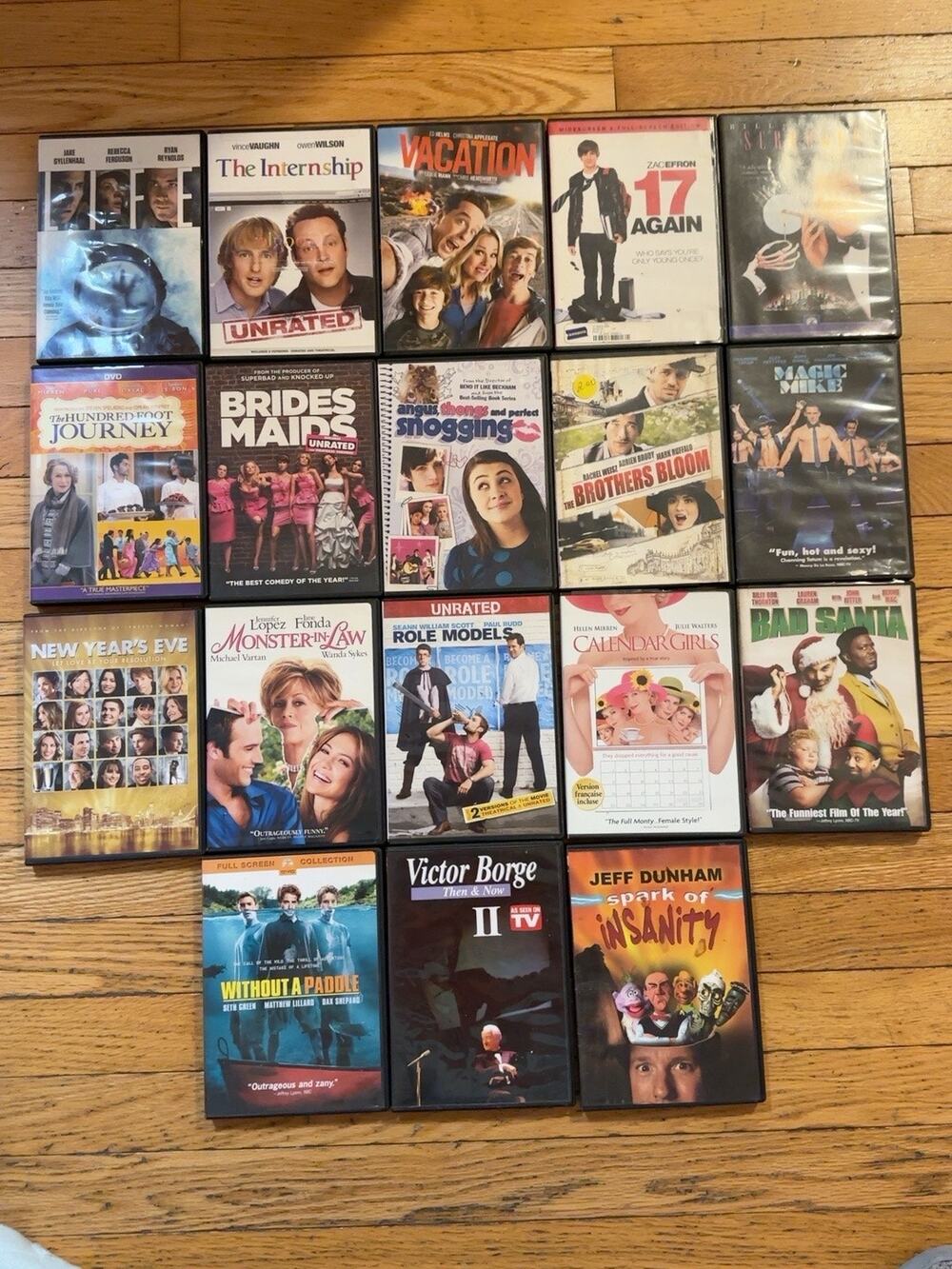 Comedy Rom Com DVD Lot 15 Bridesmaids Bad Santa Vacation Magic Mike Role Models